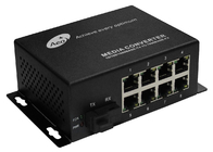 250M Transmission Distance POE Ethernet Media Converter 100M 1 Fiber And 8 Ports