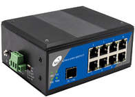 Industrial POE Ethernet Fiber Switch Full Gigabit 1 SFP and 8 POE Ports