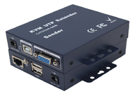 FCC Approved 100M VGA Extender Over CAT5 With Audio KVM Adaptive