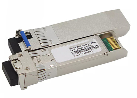 155M Bidi SFP Module 1310 / 1550nm , Simplex 20km LC WDM SFP Module