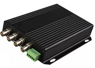 4CH Digital Fiber CCTV Analog Video Converter RS485 Data NTSC / PAL