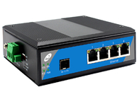 5 Port SFP Ethernet Switch , 1000Mbps Industrial POE Gigabit Switch