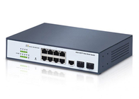 14.89Mpps L2 Ethernet Fiber Switch With 2 1000 SFP Ports 8 1000 Ethernet Ports