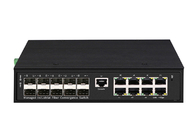 RJ45 Industrial Ethernet Fiber Switch 8 10/100/1000Base-TX 10 1000M SFP