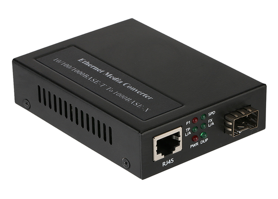 100M FIBRE TO COPPER MEDIA CONVERTER WITH POE