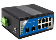 IP40 SFP Fiber Switch Storage And Forward With 2 SFP Slots And 8 Ethernet Ports