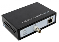 10/100Mbps EOC Converter With POE IP , Ethernet Over Coaxial Extender 300m For IP Camera