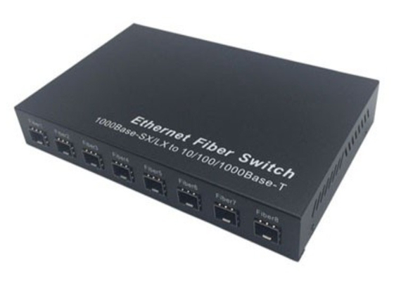Gigabit Fiber SFP Switch 1.25Gbps 8 SFP Fiber Ports And 2 RJ45 Ports