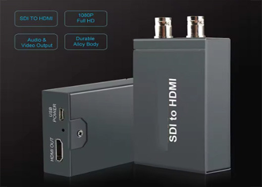 HD/3G SDI To HDMI Converter HDMI Over SDI Converter For CCTV SD HD And 3G SDI Signals