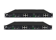 Managed Fiber Optic To Ethernet Switch 4 Optical 8 Ethernet Ports
