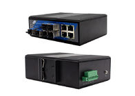 10 Ports Ethernet SFP Fiber Switch with 6 SFP Slots and 4 Ethernet Ports