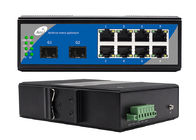 8 Port Gigabit Ethernet Switch With SFP 1310/1550nm Managed 2 SFP and 8 POE Ethernet Ports