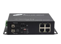 Cascading Ethernet Fiber Switch 10/100Mbps 4 Ethernet 2 Optical Ports