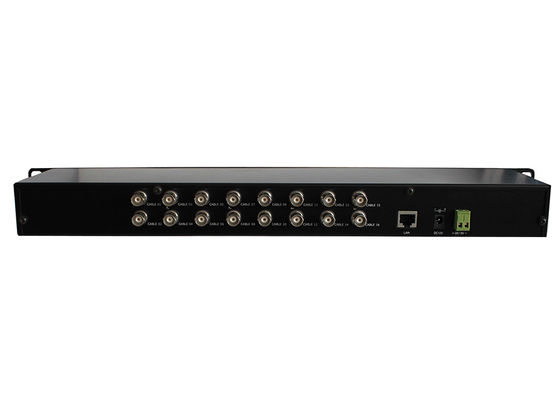 170Mbps Ethernet Over Coaxial Converter 16 BNC 1 Gigabit Ethernet Ports