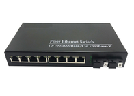2Fiber And 8RJ45 Ethernet Media Converter 10/100M Or 10/100/1000M