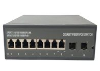 Gigabit 8 Port Poe Switch 2 Sfp Fiber Switch 8 POE Ports 2 SFP Ports