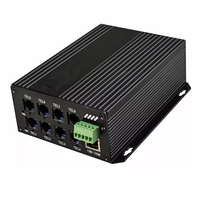 10/100M FC 20km Ethernet Media Converter with 8ch Phone 1ch Data RS232/485