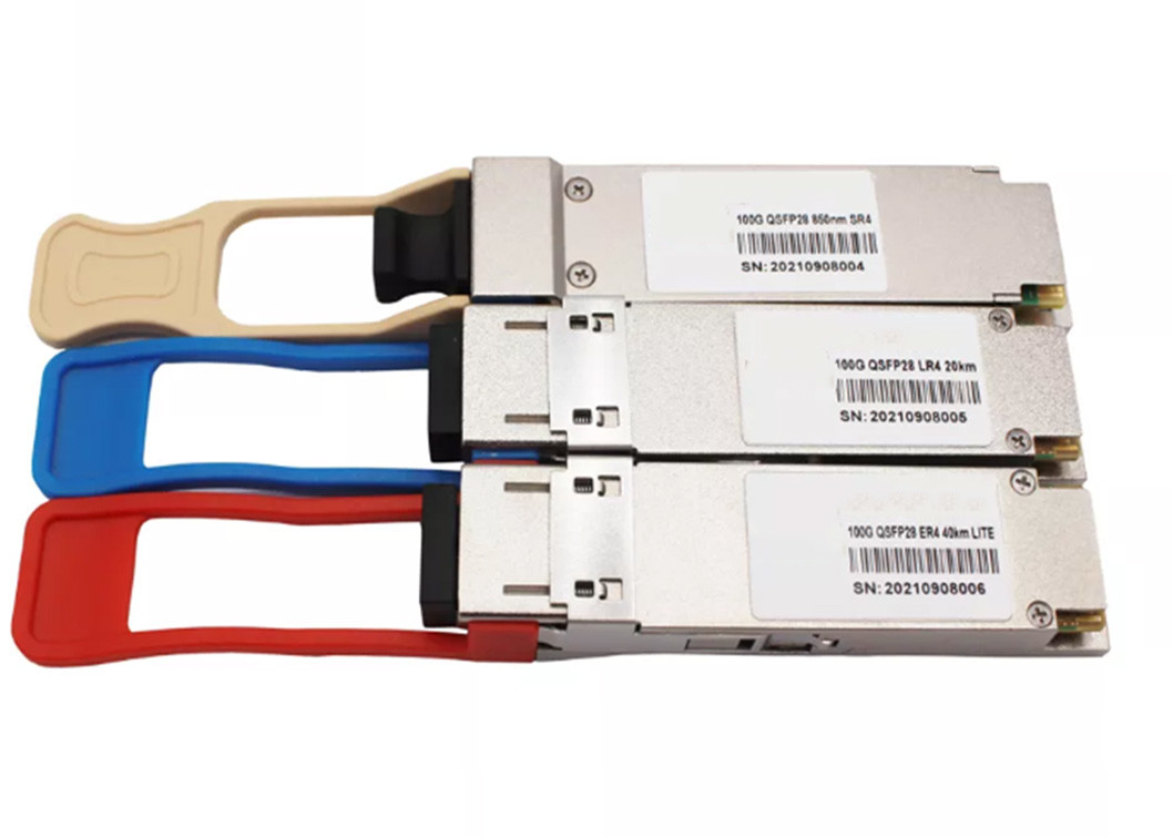 MTP / MPO Connector SFP Fiber Transceivers , 100M Multimode 100G QSFP28 Transceiver