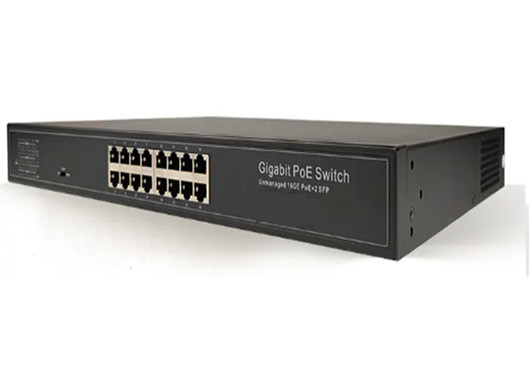 16 Ports Unmanaged Ethernet Switch , Full Gigabit 16 Port POE Switch