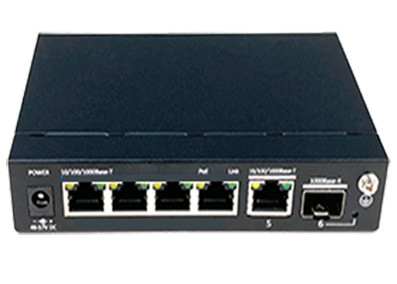 POE Switch 4-Port Gigabit PoE+ 1-Port Gigabit RJ45 + 1-Port Gigabit SFP Ethernet Switch