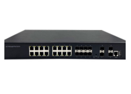 10G Managed Fiber Ethernet Switch With 4 1G/10G SFP+ And 16 1000Mbps Ethernet +8 1000Mbps SFP Ports