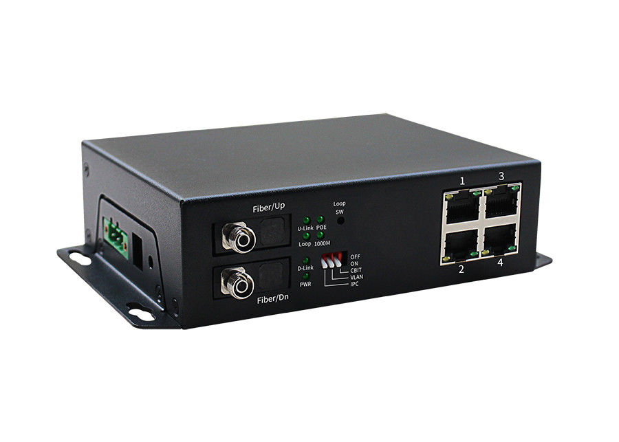 4+2 Full Gigabit Unmanaged Ethernet Switch with 2 FC and 4 Ethernet Ports
