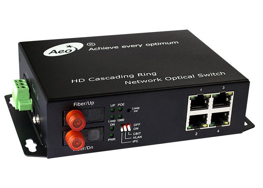 Ring Recovery 1310/1550nm 4 Port Gigabit Ethernet Switch