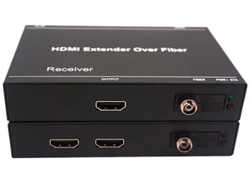 DC 5V 2A 3.4Gbps 4K HDMI Extender Over Fiber Optic Cable