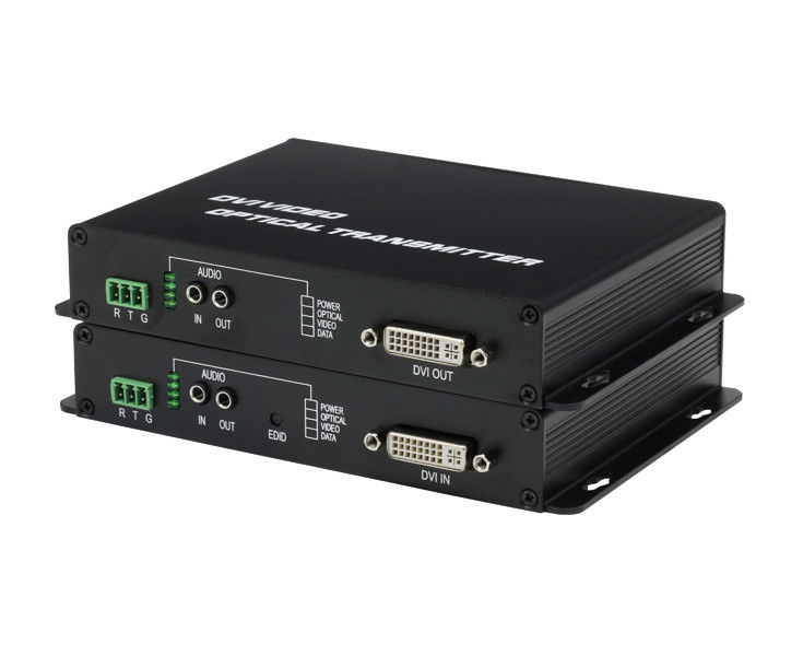 DC5V 300MHZ DVI Video Over Fiber Converter SM 20KM