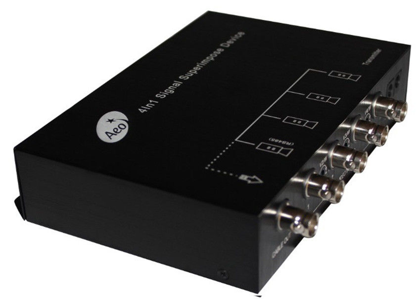 4 BNC Ports 800M Analog Video Multiplexer With 1CH RS485