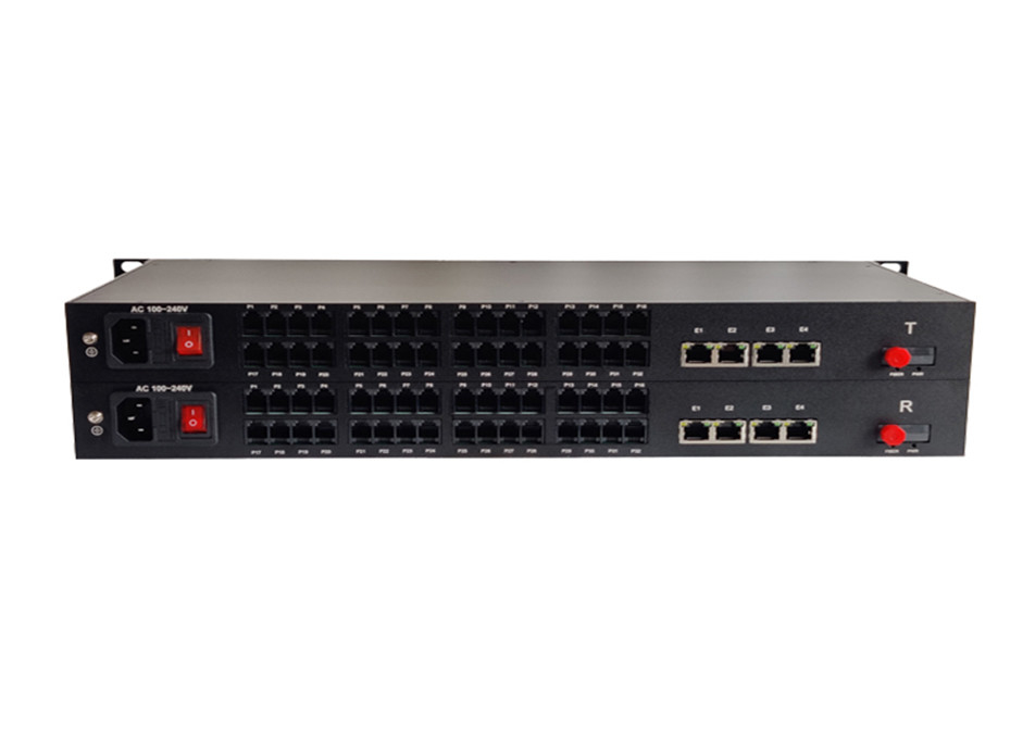 32ch Telephone Fiber Converter With 4 10/100Mbps Ethernet Ports