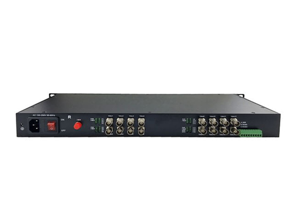 720P / 1080P 16CH AHD CVI TVI HD Video Fiber Converter 0 - 80km