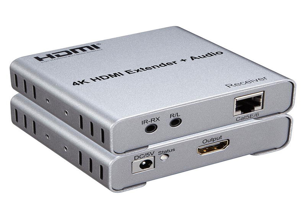 4k 100m HDMI Fiber Video Extender With Local Loop Out And Audio Output