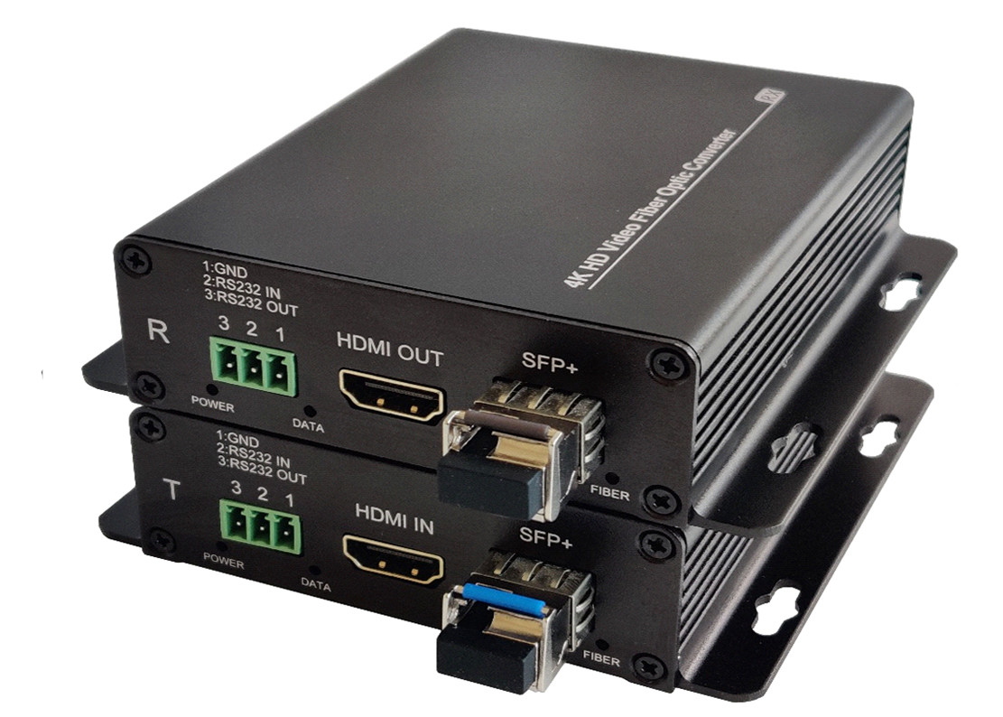 4K HDMI Video And RS232 Data To Fiber Optical Converter