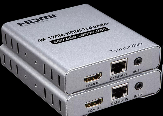 120M HDMI Fiber Extender Transmitter Receiver Over Cat 5e/6 Cat5 Cat6