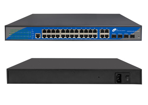 Managed POE Ethernet Switch , Power Over Ethernet Switch 24 Port