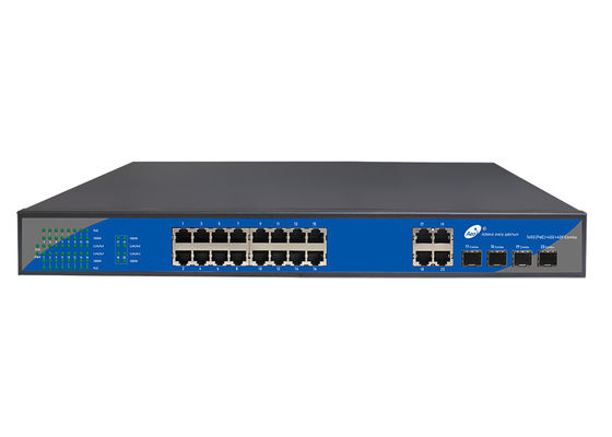 10/100/1000M 16+4+4 POE Switch SFP Ethernet Switch with 4 Combo Ports